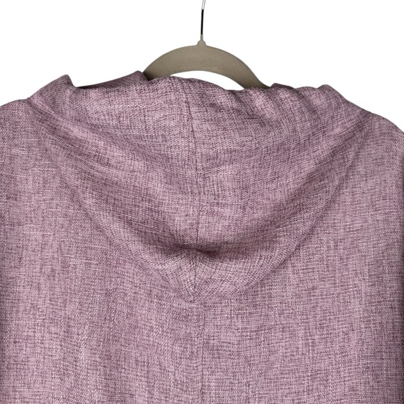 AVEC LES FILLES Lavender Cropped Lightweight Jacket Size XL Full zip Hoodie - Picture 7 of 12